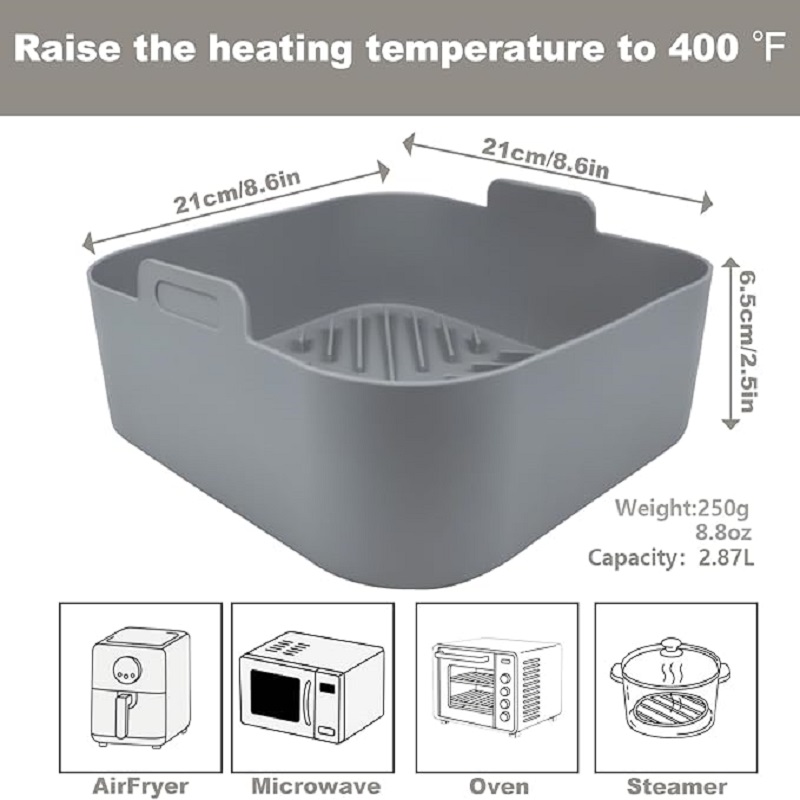 Non-stick 8.2inch Air Fryer Si - огляд і ціна Air Fryer Silicone Pot Liner