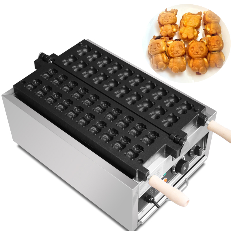 Commercial 20Pcs Bear Shape Ta - огляд і ціна Mini Waffle Maker Machine