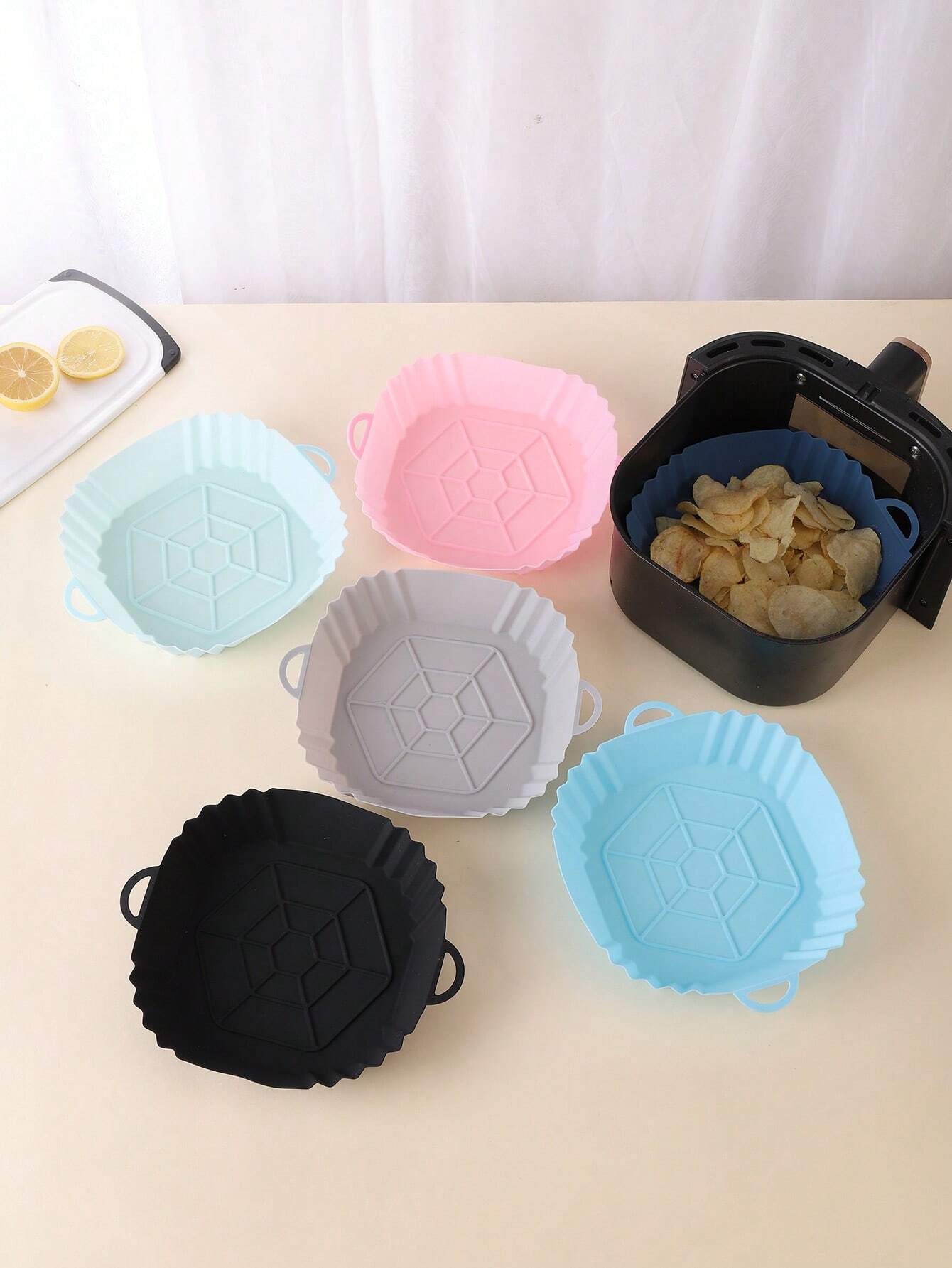 1pc Air Fryer Silicone Pot, Mo - огляд і ціна Air Fryer Silicone Pot Liner