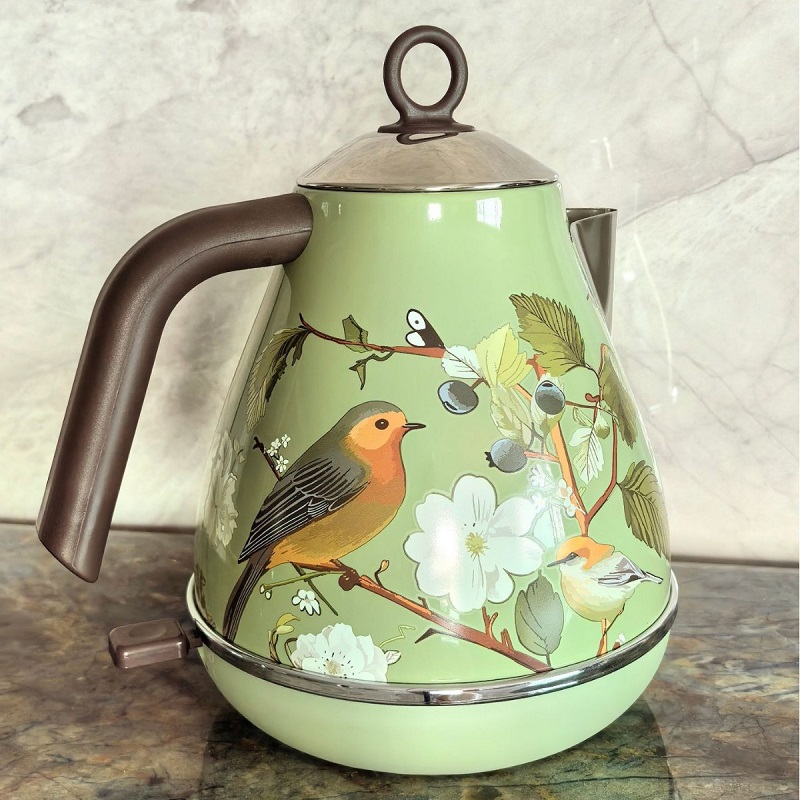 1.7L Retro Pink Floral Electri - огляд і ціна Electric Kettle Temperature Control