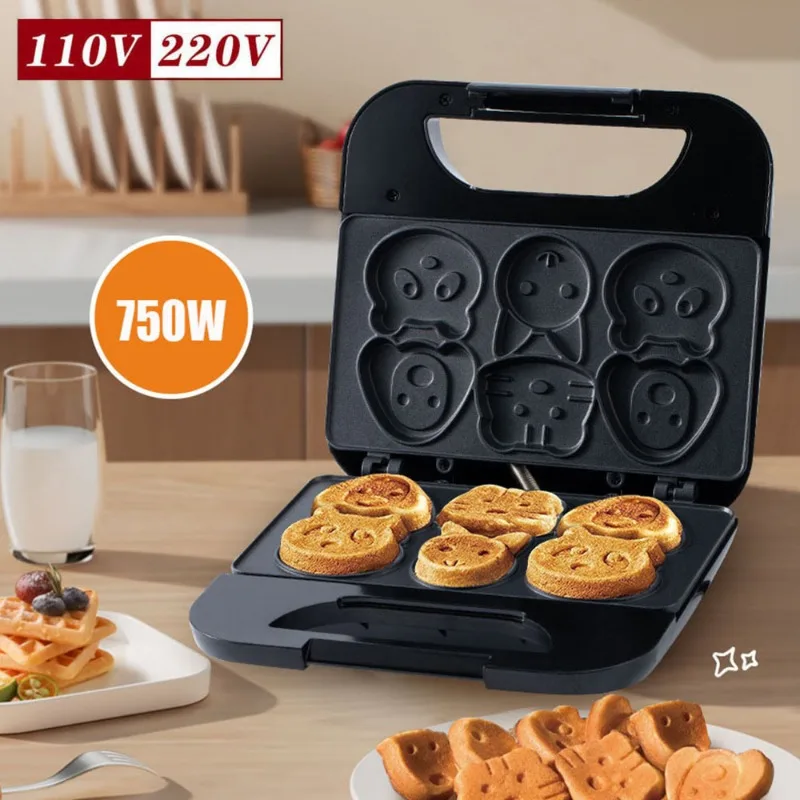 Household Cartoon Biscuit Mach - огляд і ціна Mini Waffle Maker Machine